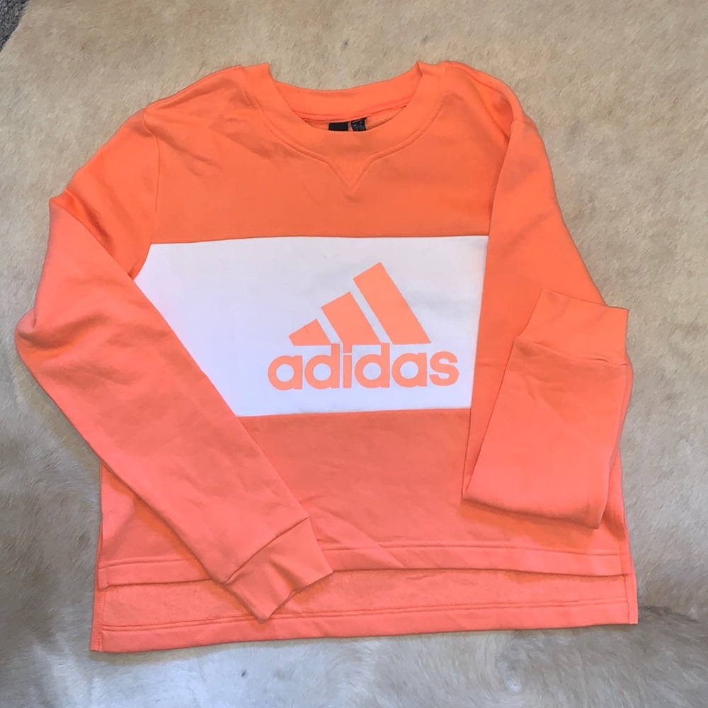 Orange Adidas Sweatshirt